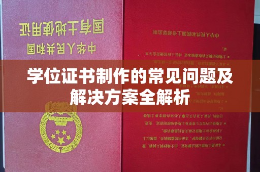 辉南学位证书制作的常见问题及解决方案全解析